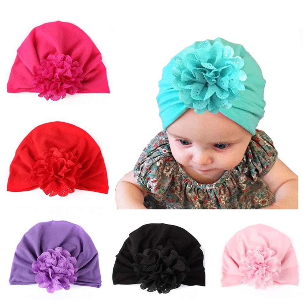Baby flower hats